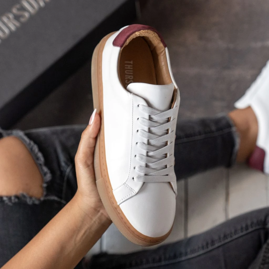 Women's Legacy | White X Burgundy - Image 9
